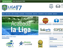 Tablet Screenshot of ligaf7asturias.com